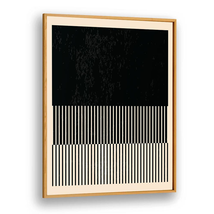 black and white minimal series iii by jay stanley geometric art prints geometric paintings in Oak Wood Plain Frame