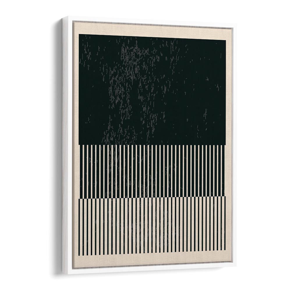 black and white minimal series iii by jay stanley geometric art prints geometric paintings in White Floater Frame