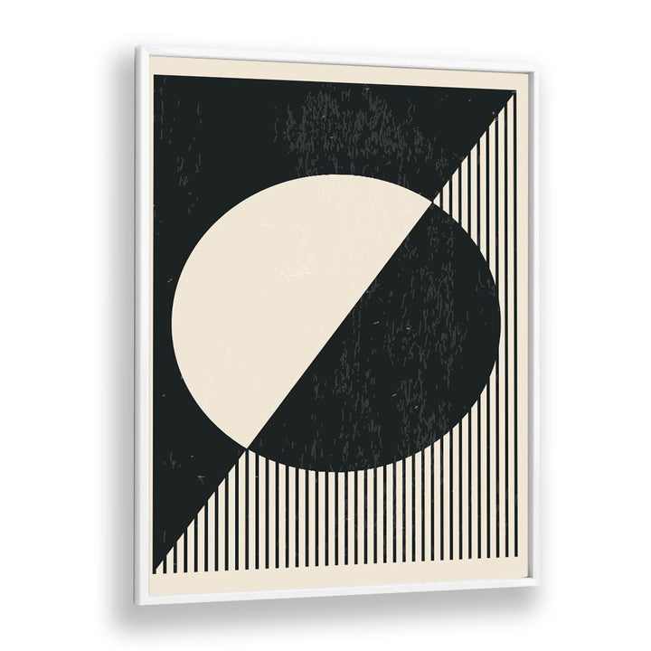 black and white planets ii by jay stanley geometric art prints geometric paintings in White Plain Frame