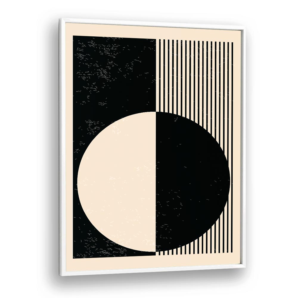 black and white planets series iii by jay stanley geometric art prints geometric paintings in White Plain Frame