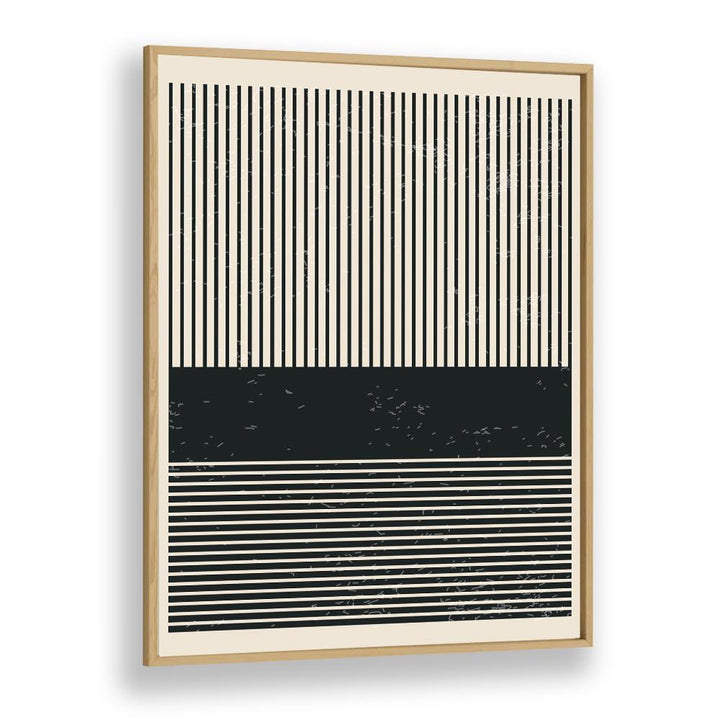 black and white planets v by jay stanley geometric art prints geometric paintings in Oak Wood Plain Frame