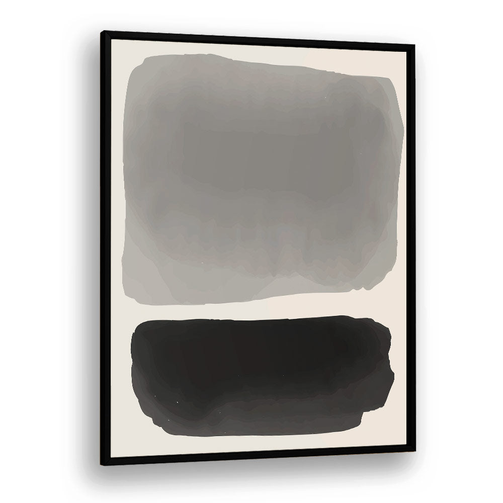 black and yellow watercolor ii by jay stanley abstract paintings in Black Plain Frame