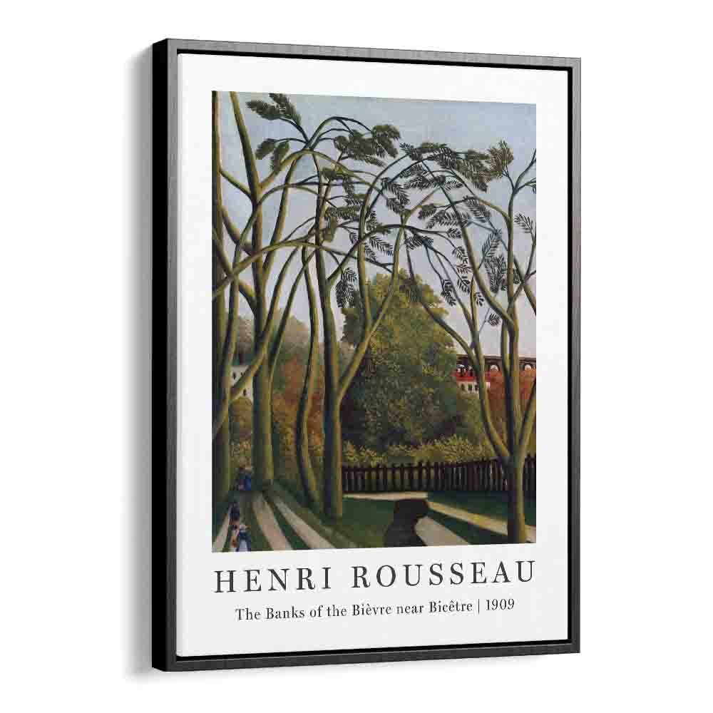 HENRI ROUSSEAU painting - HENRI ROUSSEAU - THE BANK OF THE BIEVRE NEAR BICETRE | 1909 by Asianmonk