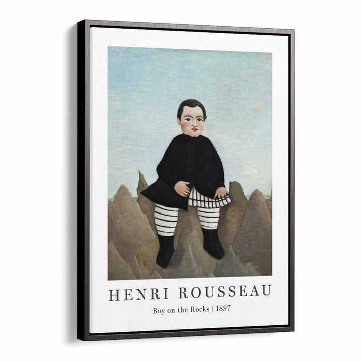 HENRI ROUSSEAU painting - HENRI ROUSSEAU 'BOY ON THE ROCK' (1897) by Asianmonk