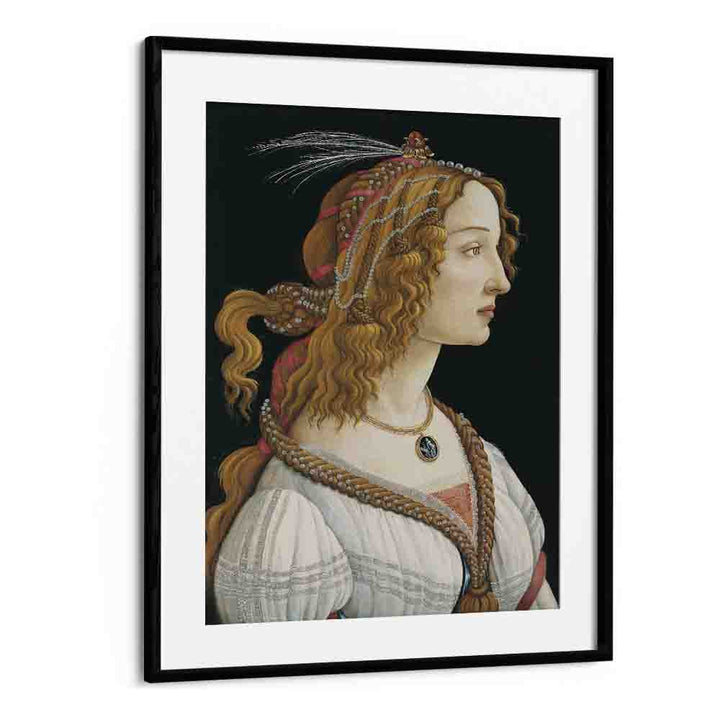 comic painting - PORTRAIT OF SIMONETTA VESPUCCI by Asianmonk