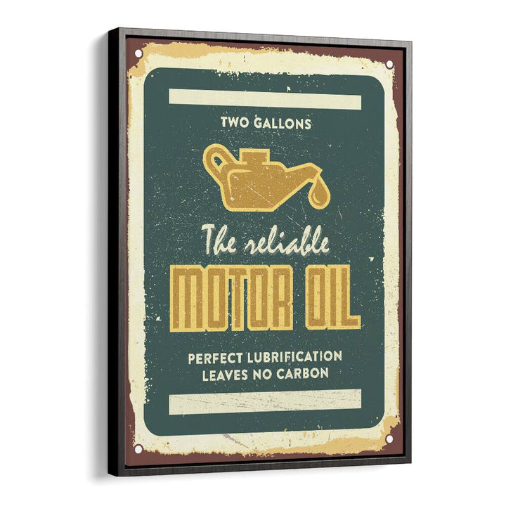 reliable oil car poster in Black Floater Frame