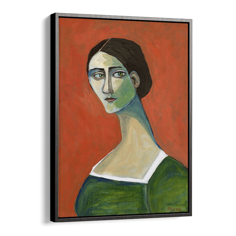 Vintage painting - VINTAGE WOMAN IN GREEN by Asianmonk