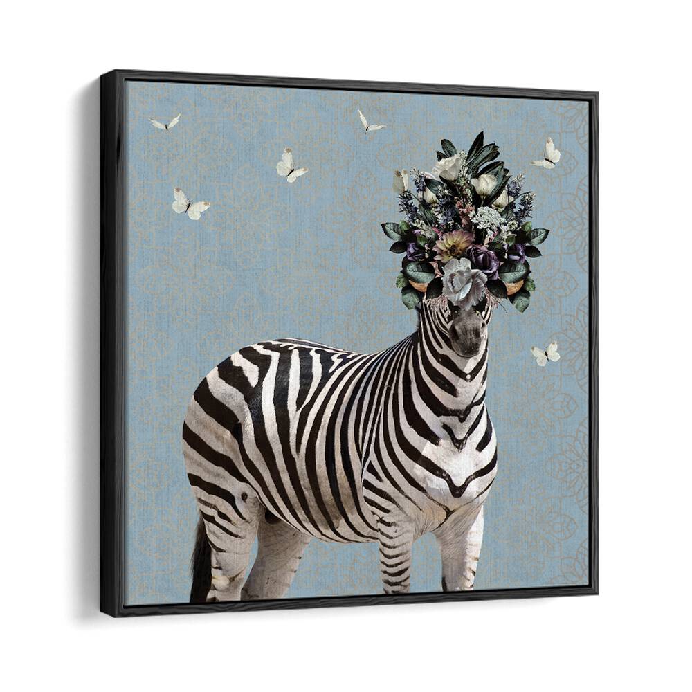 Juliya painting - SPRING FLOWER BONNET ON ZEBRA by Asianmonk