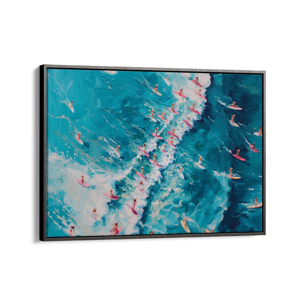 ABSTRACT painting - SURFING IN PINK PERFECTION by Asianmonk