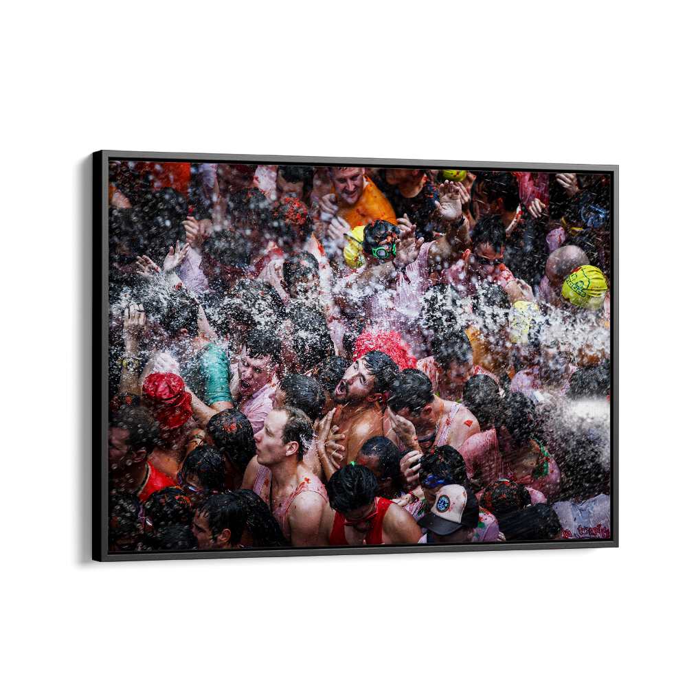 ABSTRACT painting - SHOWER IN THE STREET by Asianmonk