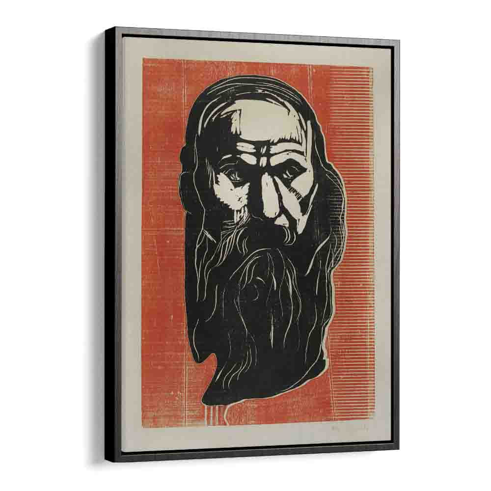 comic painting - HEAD OF AN OLD MAN WITH BEARD (1902) by Asianmonk