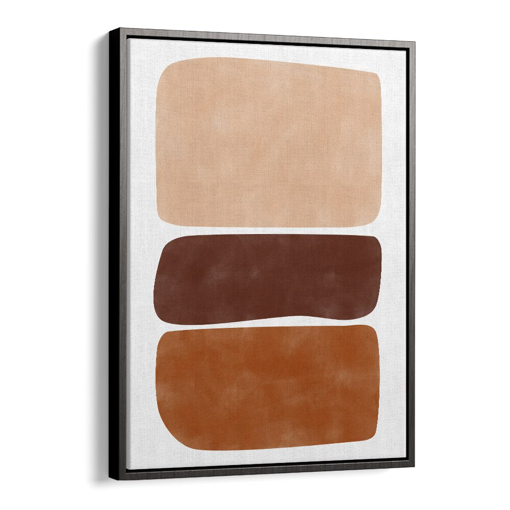 BROWN AND CREAM RECTANGLES BY ELENA RISTOVA, GEOMETRIC ART PRINTS