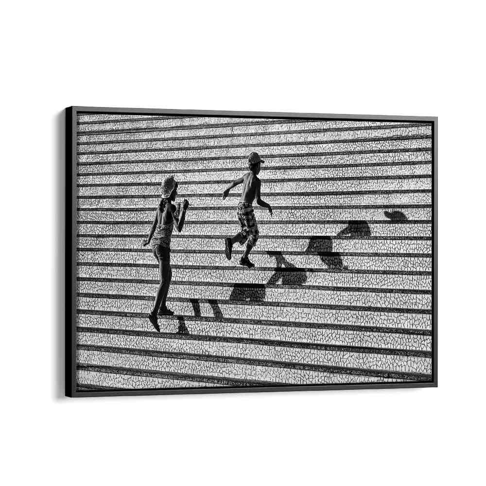 ABSTRACT painting - ON THE STAIRS BY JUAN LUIS DURAN by Asianmonk