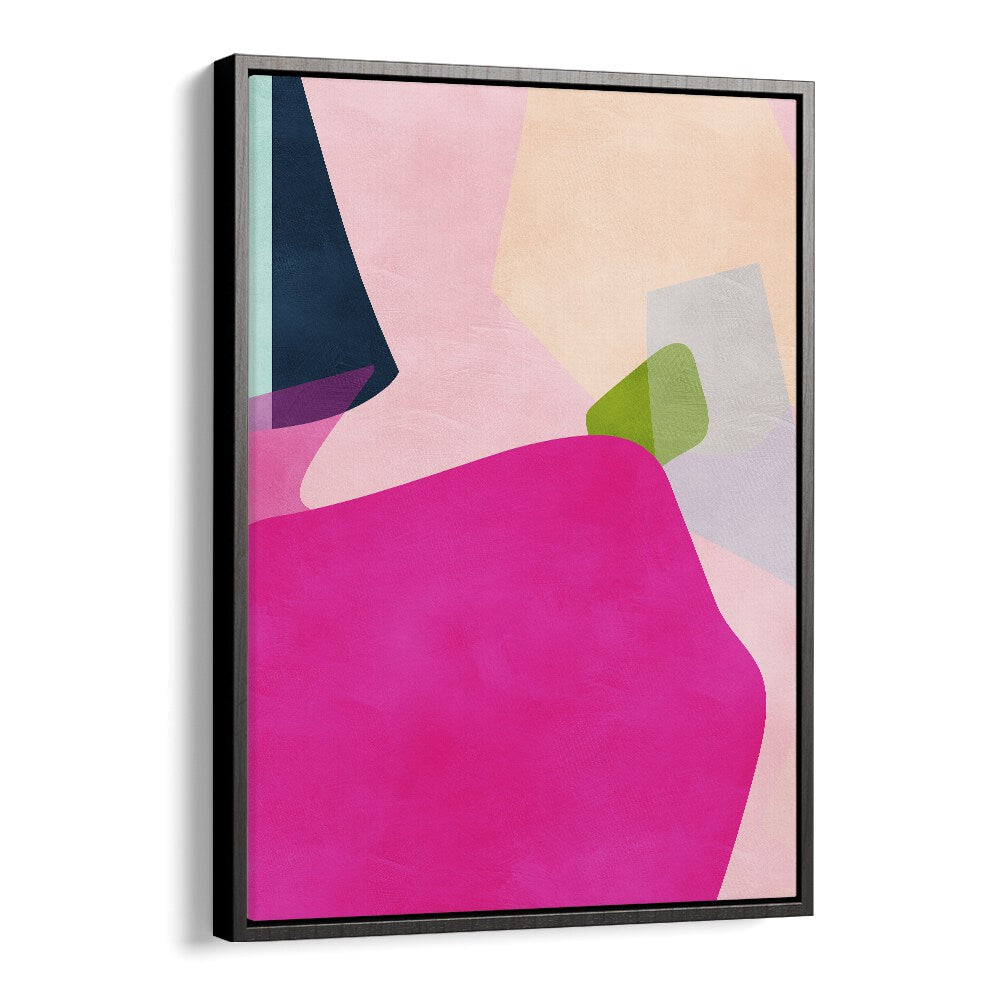 ABSTRACT painting - PINK PASTEL SHAPE by Asianmonk