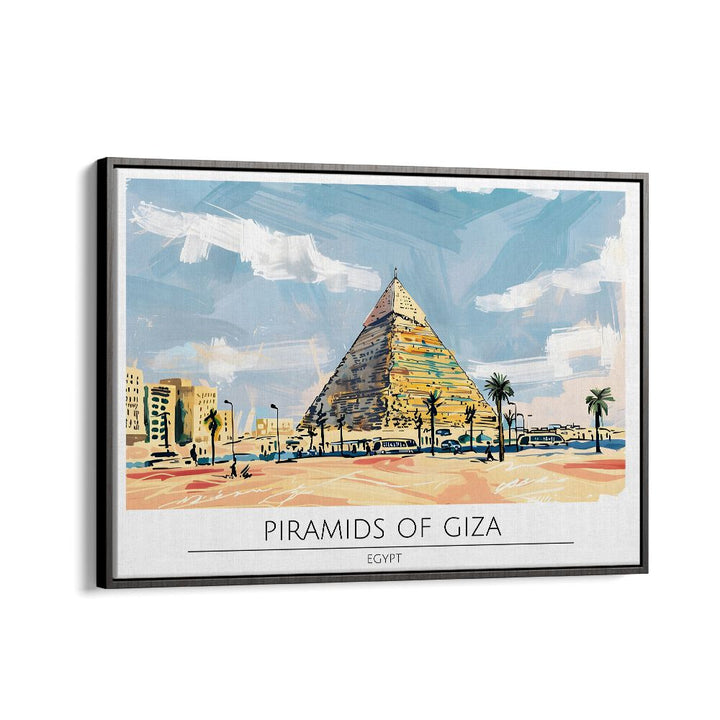 TRAVEL ART painting - PYRAMID OF GIZA - EGYPT by Asianmonk