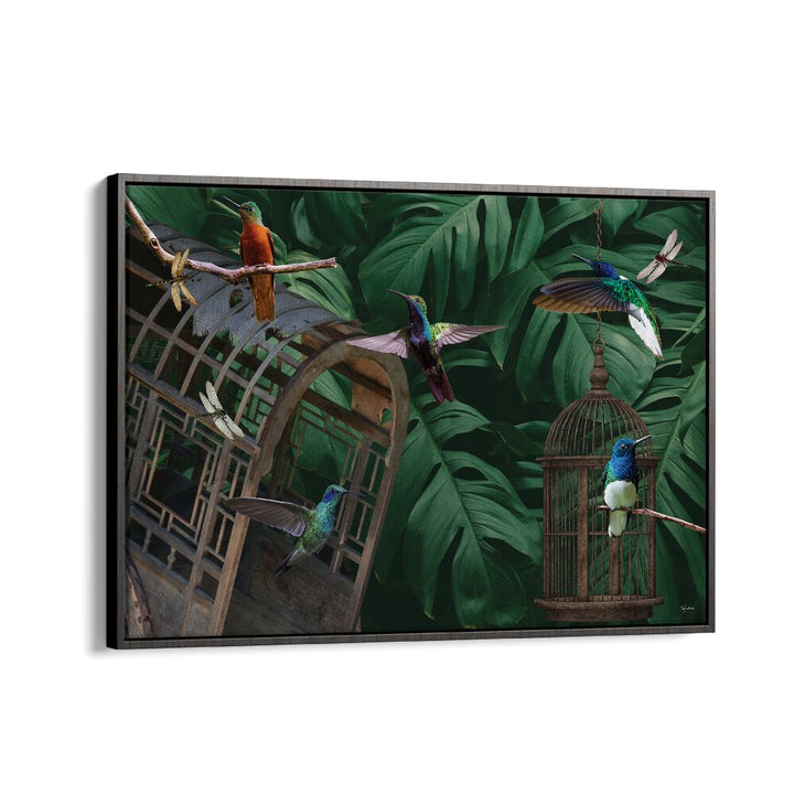 kids painting - TROPICAL HUMMINGBIRDS by Asianmonk