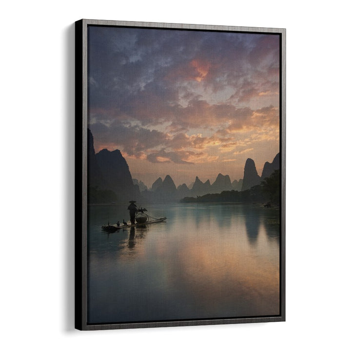 Christian Meermann painting - LI RIVER SUNRISE BY YAN ZHANG by Asianmonk