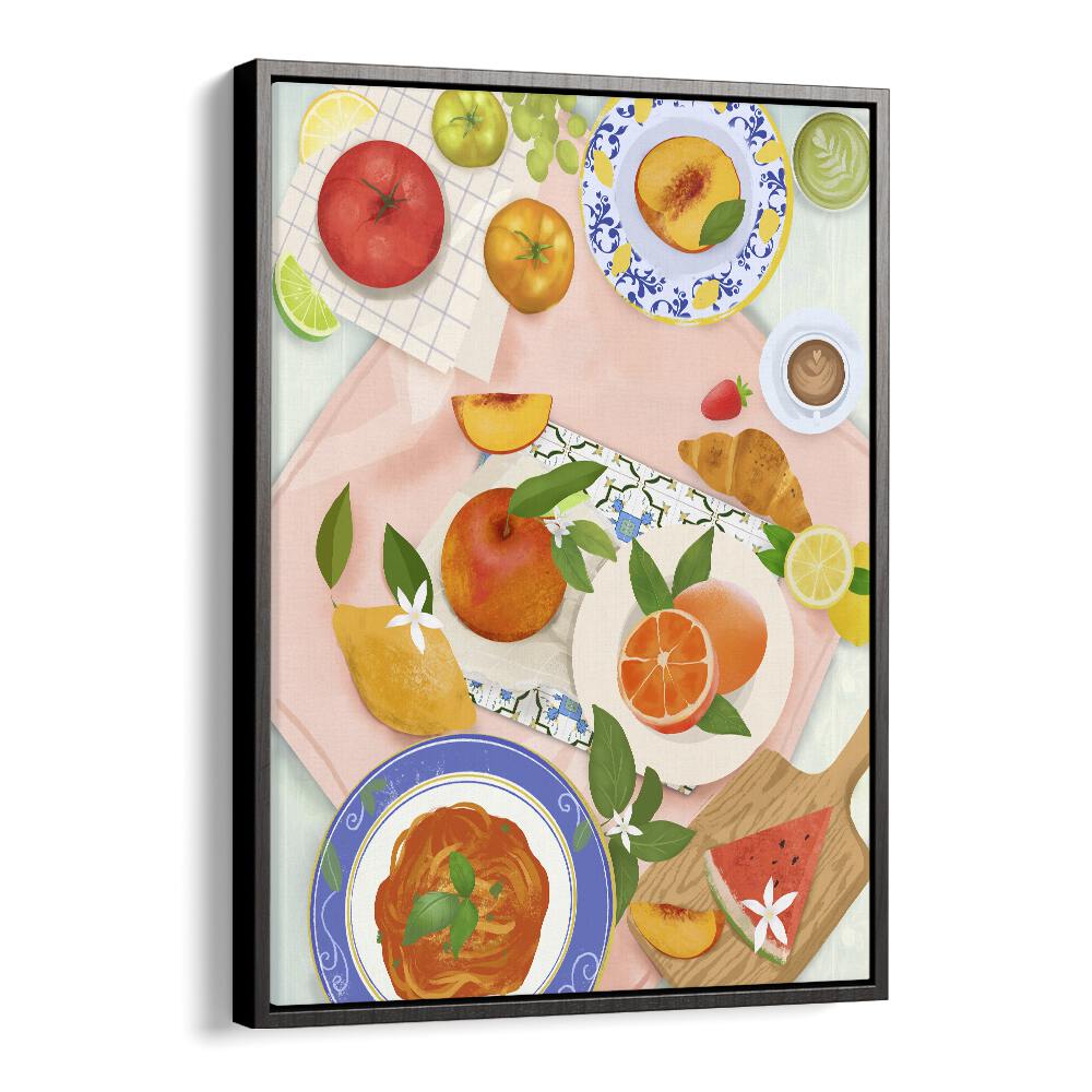 kitchen painting - SUMMER BRUNCH BY PETRA LIDZE by Asianmonk