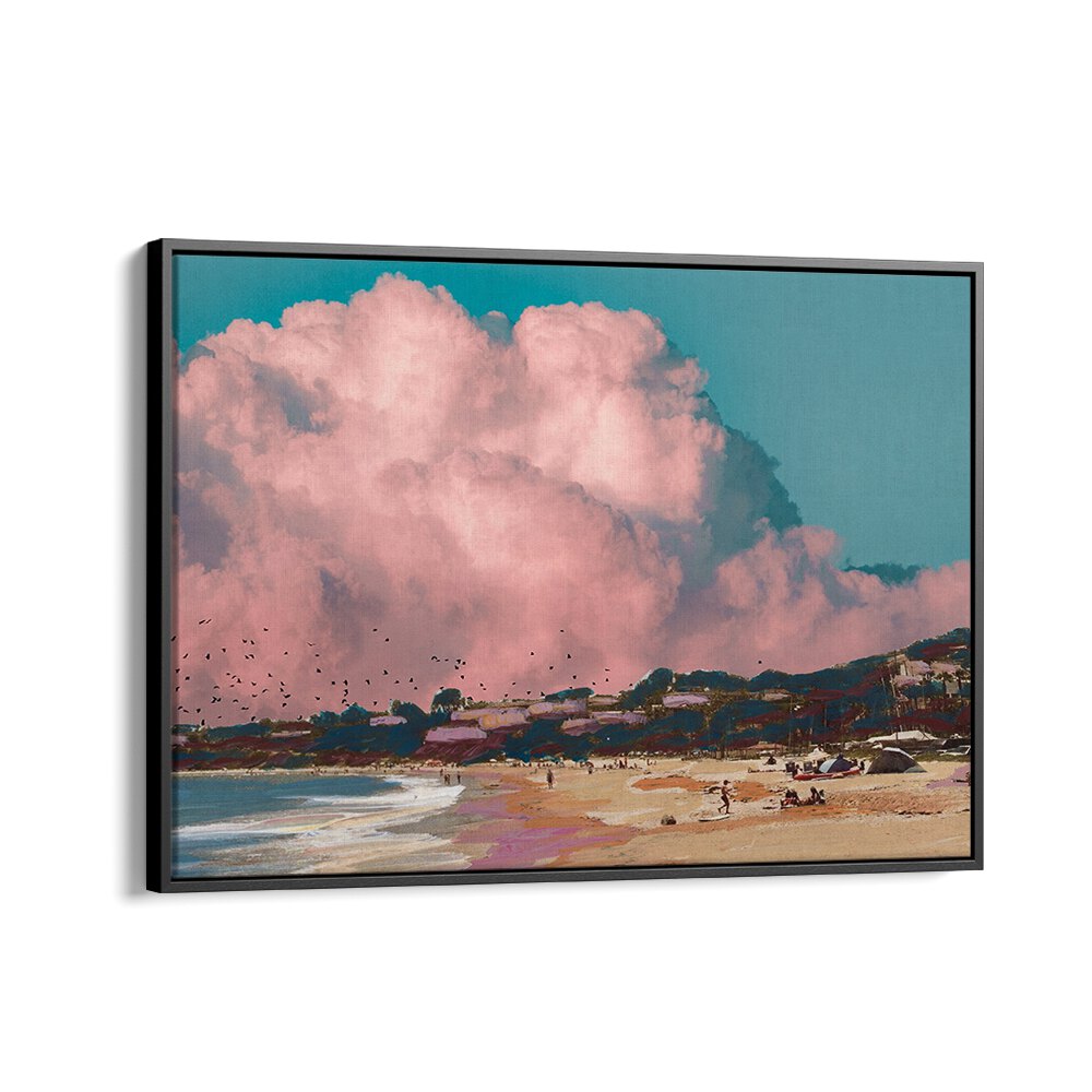 COASTAL PINKS & BLUES , BEACH PAINTINGS
