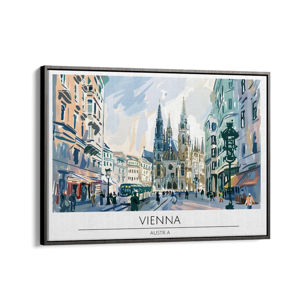 TRAVEL ART painting - VIENNA - AUSTRIA II by Asianmonk