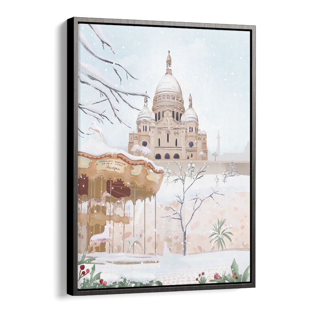 kitchen painting - WINTER IN PARIS BY PETRA LIDZE by Asianmonk