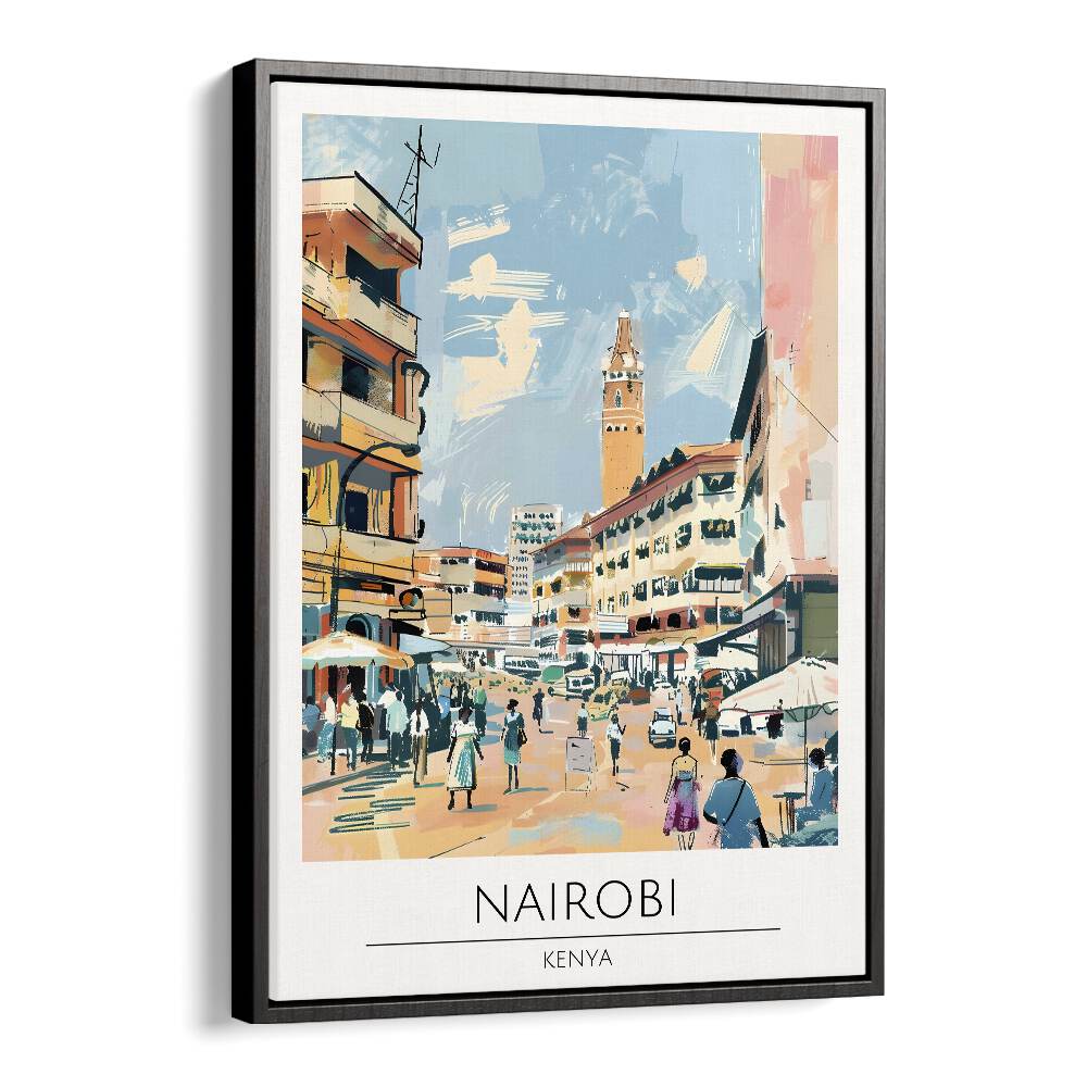 TRAVEL ART painting - NAIROBI - KENYA TRAVEL ART by Asianmonk