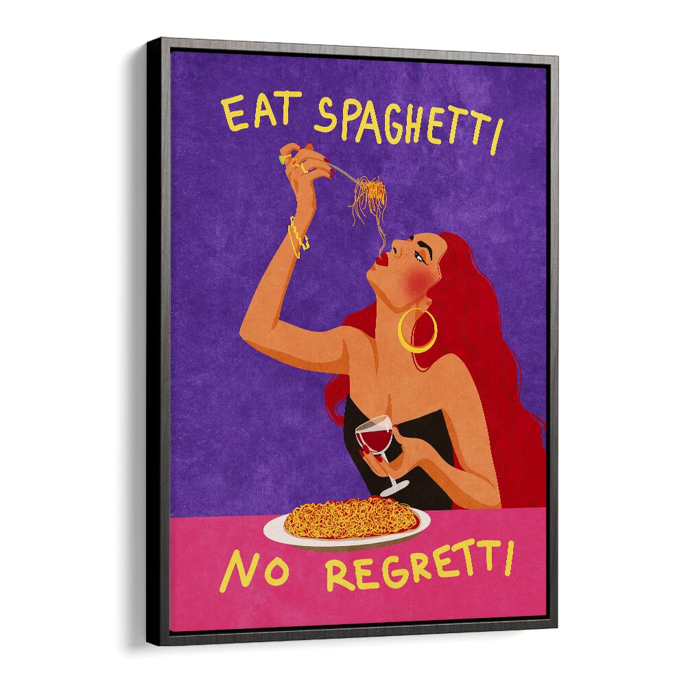 raissa oltmanns painting - EAT SPAGHETTI NO REGRETTI by Asianmonk