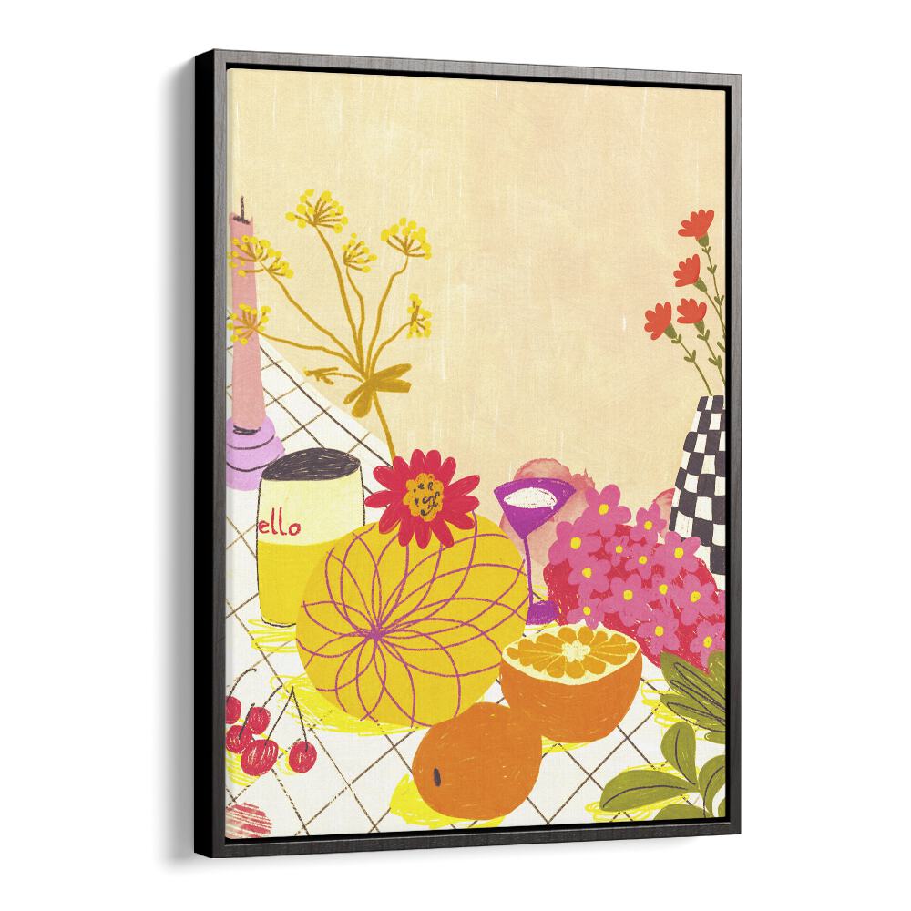 kitchen painting - CITRUS AND FLOWERS by Asianmonk