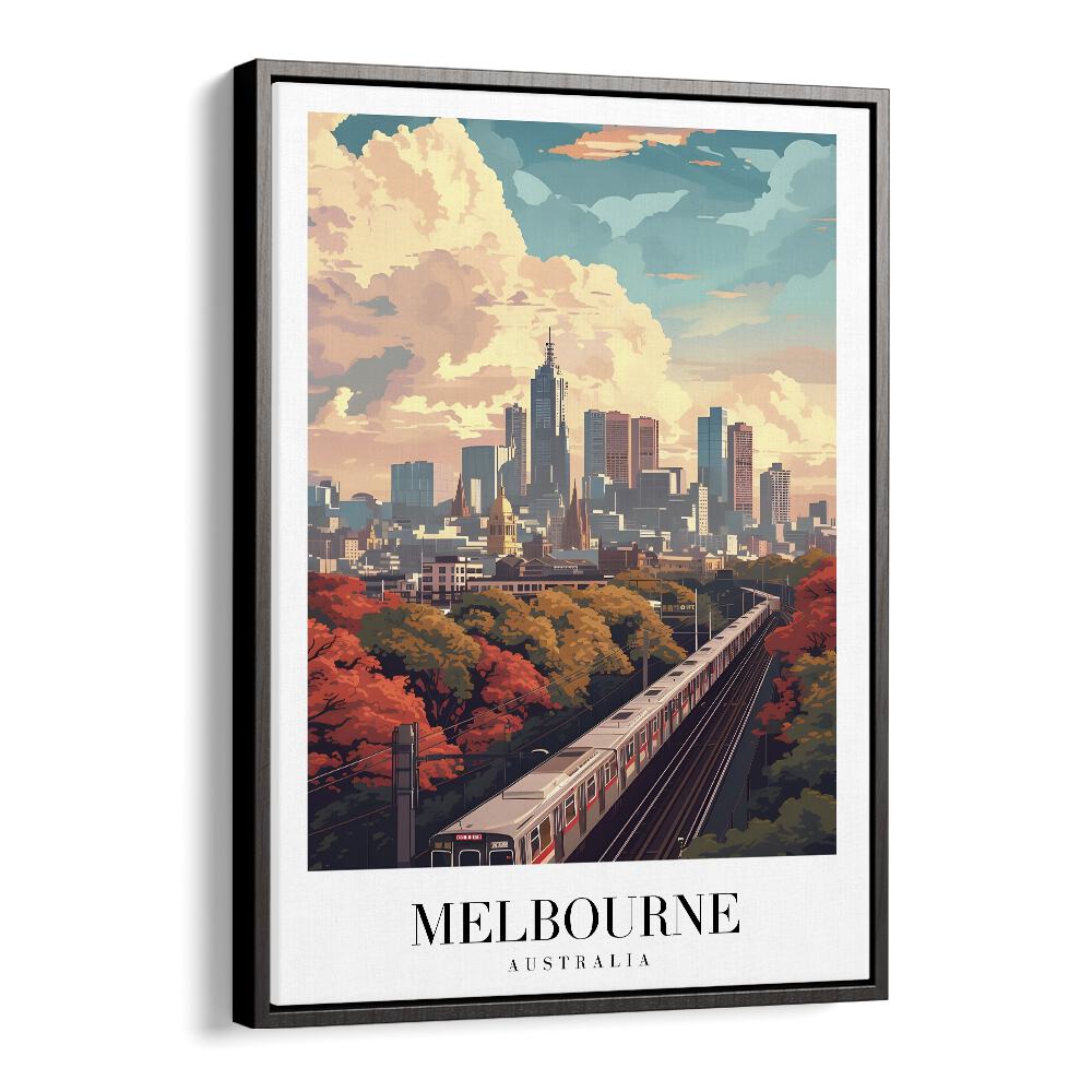 TRAVEL ART painting - MELBOURNE CITY TRANSPORT - AUSTRALIA by Asianmonk