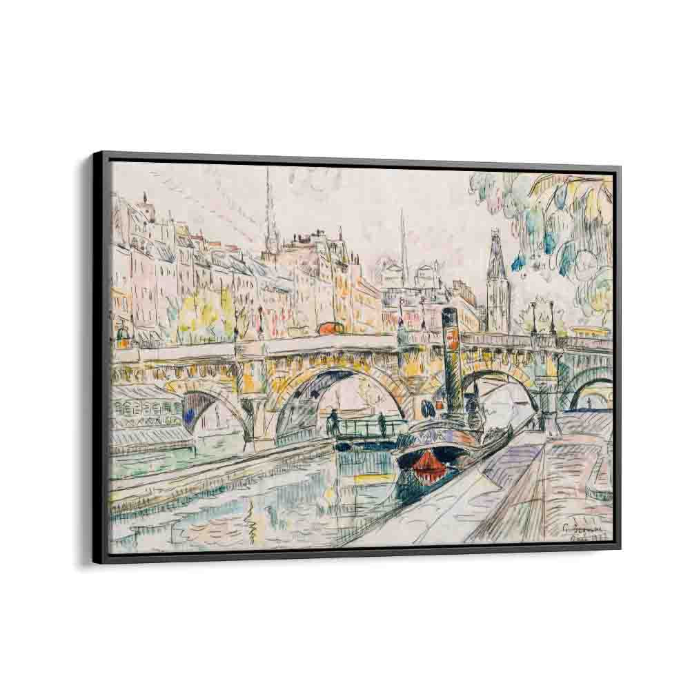  painting - TUGBOAT AT THE PONT NEUF, PARIS (1923) by Asianmonk