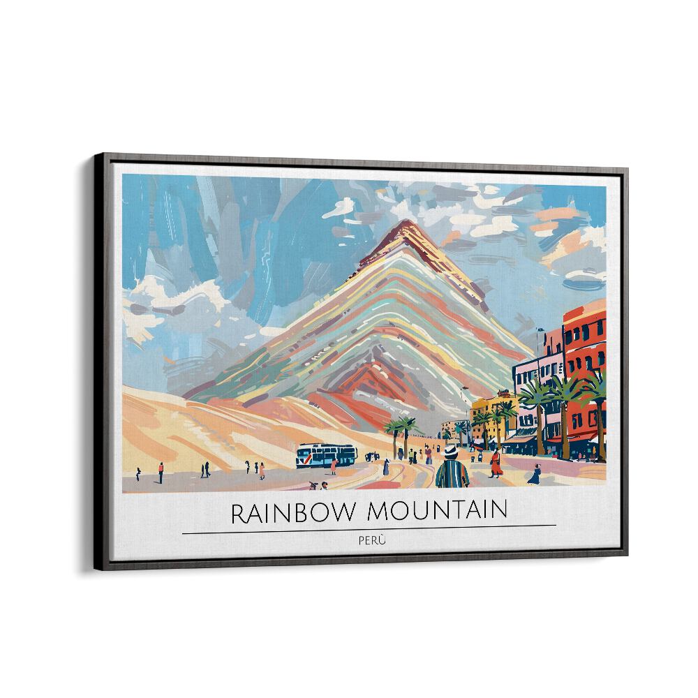 TRAVEL ART painting - RAINBOW MOUNTAINS - PERU III by Asianmonk