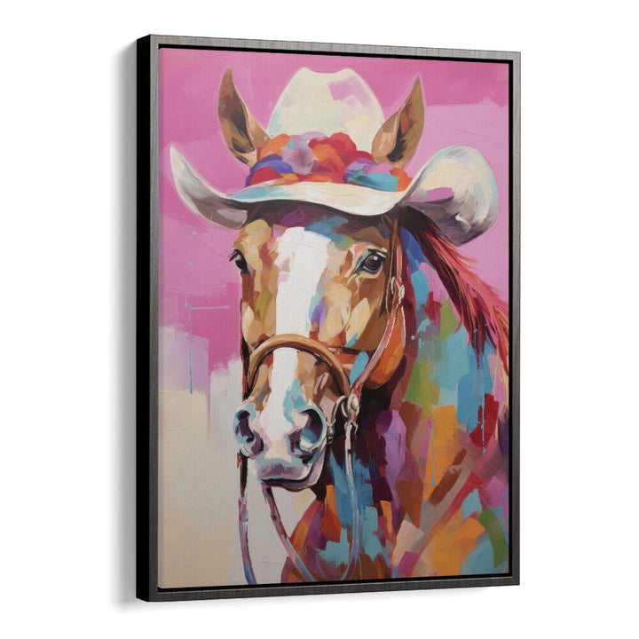 ANIMALS painting - PINK HORSE ILLUSTRATION by Asianmonk