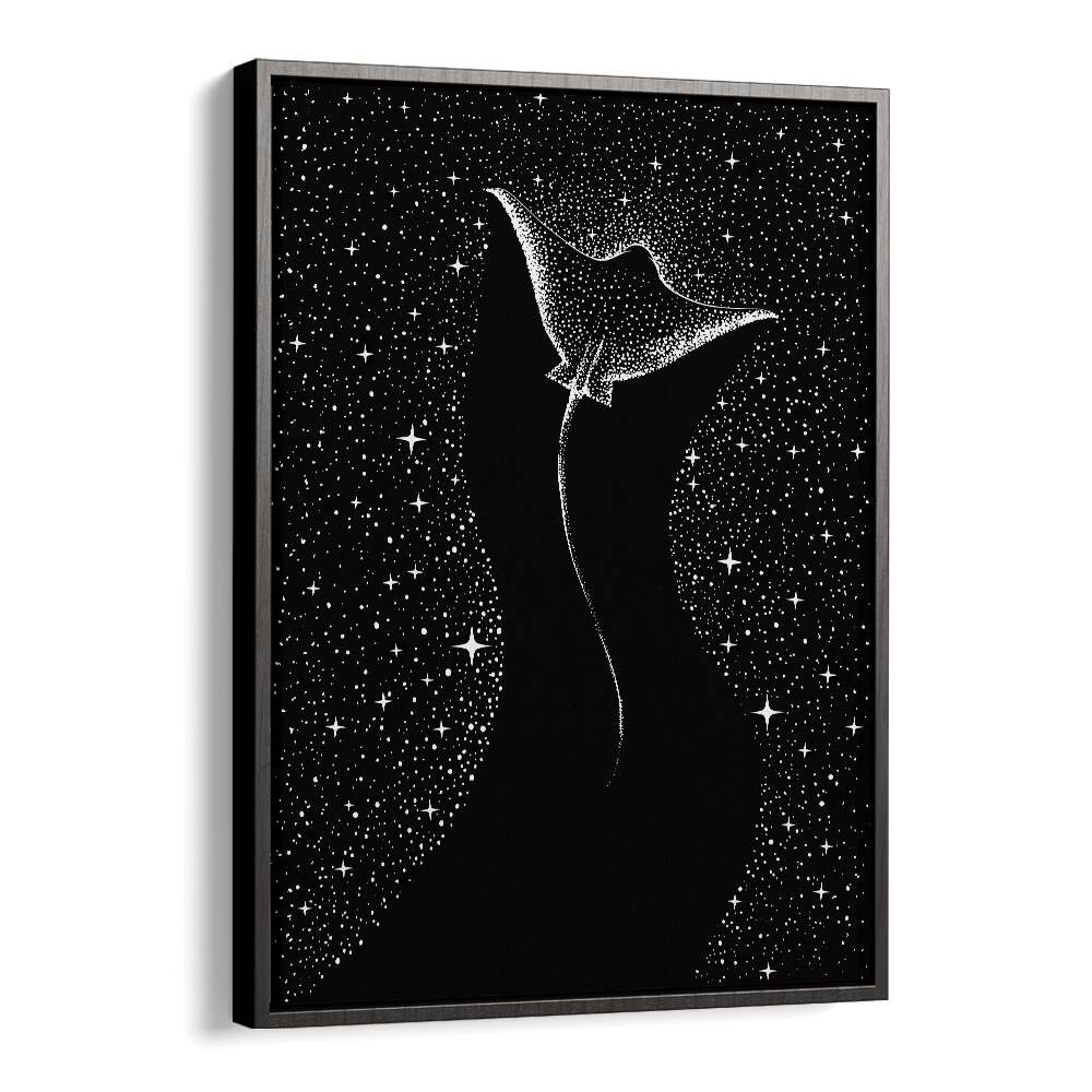 STAR COLLECTOR (BLACK VERSION) BY ALIRIZA ÇAKIR SURREAL PAINTINGS, SURREAL ART