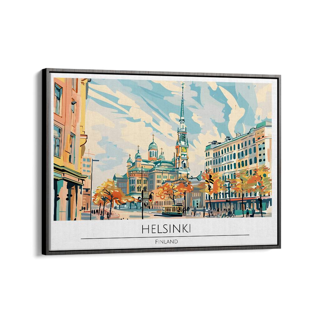 TRAVEL ART painting - HELSINKI CAPITAL CITY - FINLAND by Asianmonk