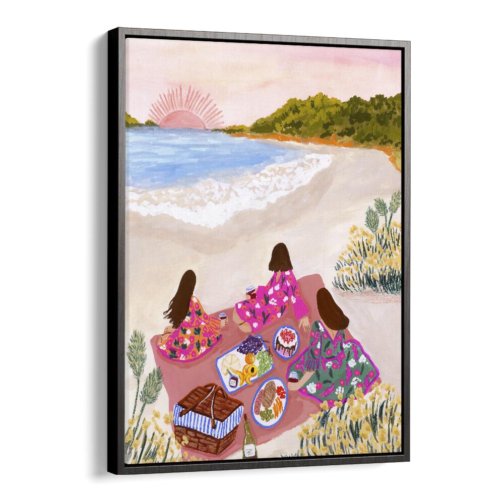 botanical painting - BEACH PICNIC by Asianmonk