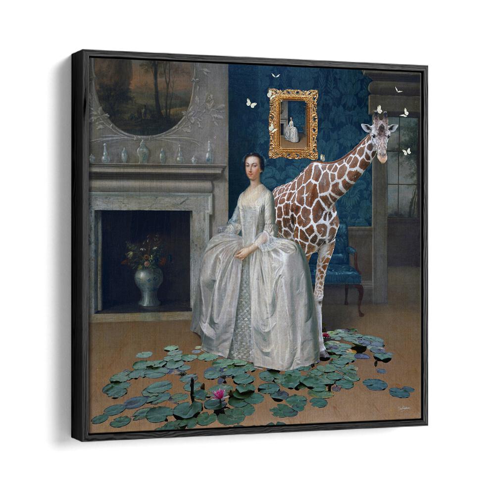 Juliya painting - LADY PENELOPE BRINGS HER GIRAFFE TO DINNER by Asianmonk