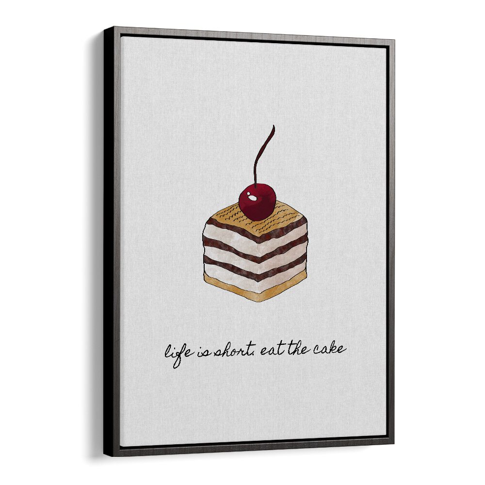 kitchen painting - LIFE IS SHORT EAT THE CAKE by Asianmonk