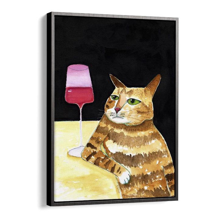 CAT FRIDAY NIGHT DRINKS WINE FUNNY CAT HUMOUR