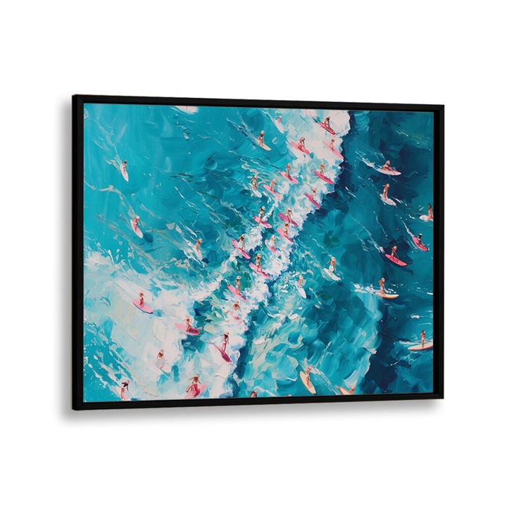 ABSTRACT painting - SURFING IN PINK PERFECTION by Asianmonk