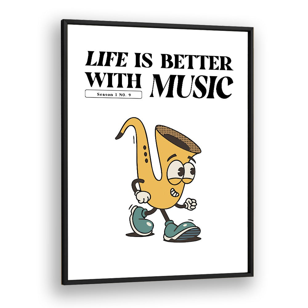 Quotes painting - HARMONY IN EVERY NOTE: LIFE IS BETTER WITH MUSIC by Asianmonk