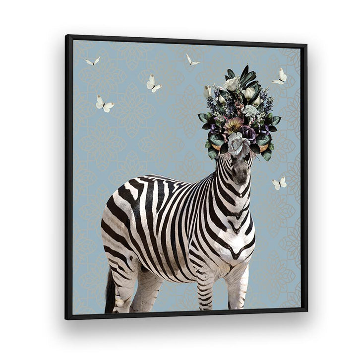 Juliya painting - SPRING FLOWER BONNET ON ZEBRA by Asianmonk