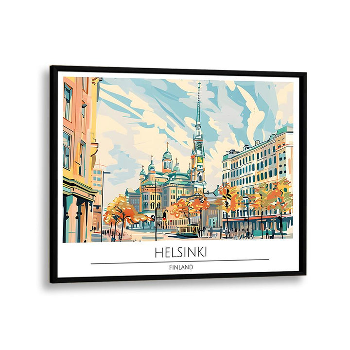 TRAVEL ART painting - HELSINKI CAPITAL CITY - FINLAND by Asianmonk