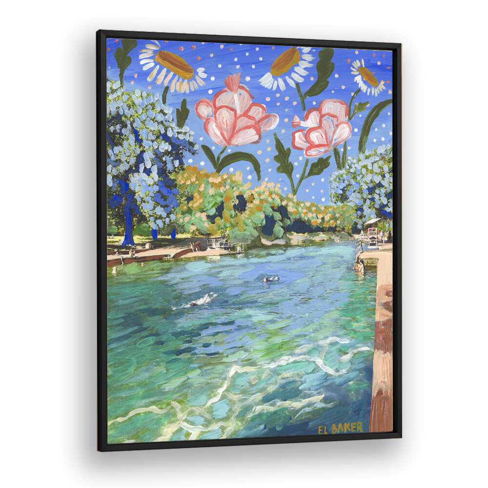 Eleanor Baker painting - BOTANICAL BARTON SPRINGS by Asianmonk