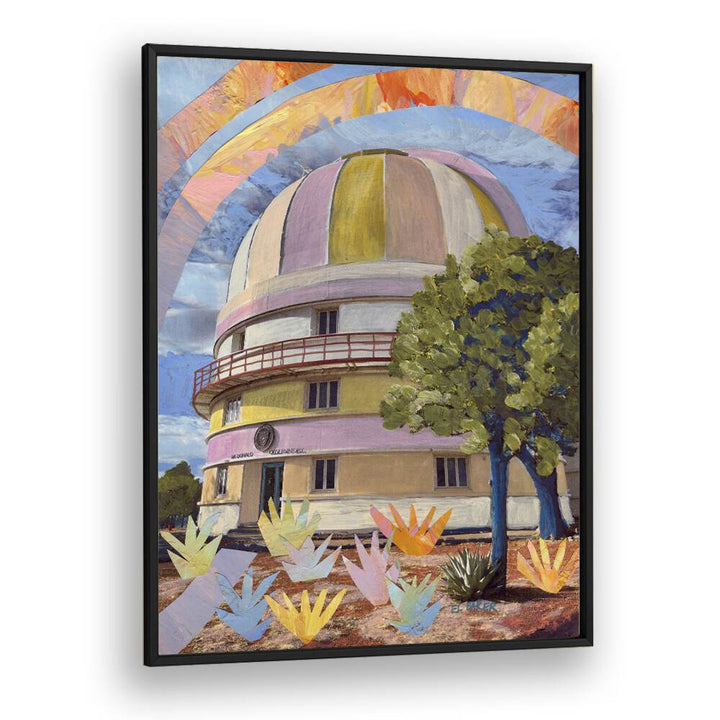 Eleanor Baker painting - MCDONALD OBSERVATORY MIXED MEDIA COLLAGE by Asianmonk