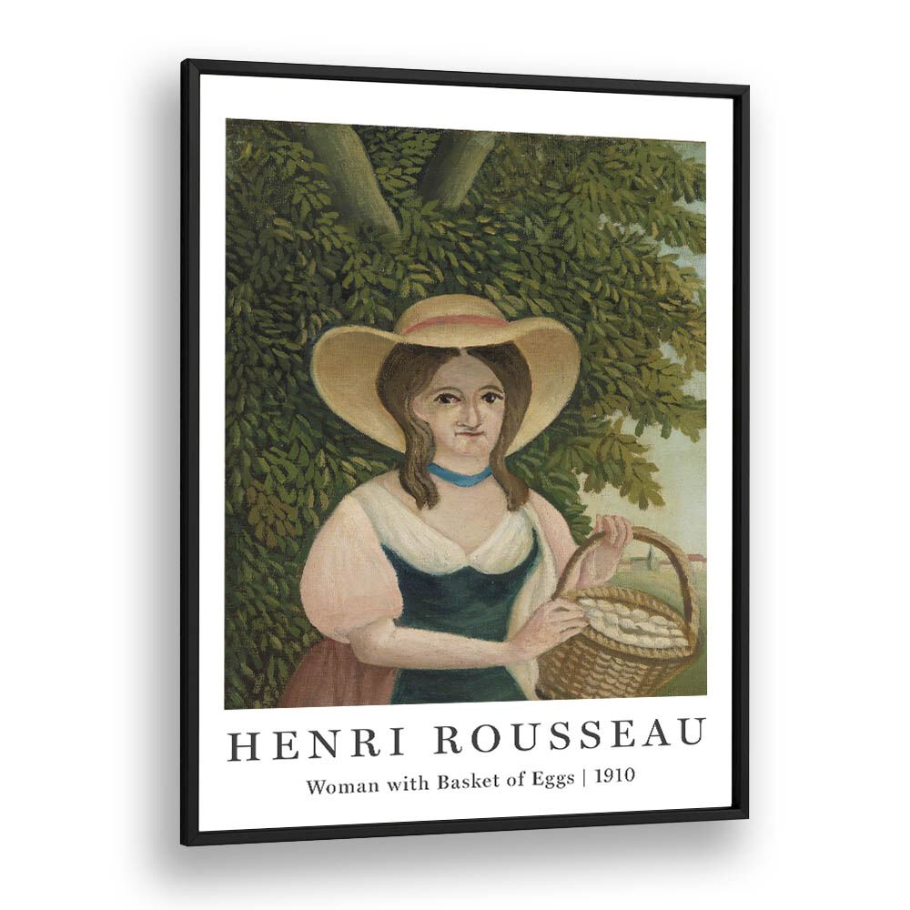 HENRI ROUSSEAU painting - HARMONY IN THE JUNGLE: HENRI ROUSSEAU'S 'WOMEN WITH BASKET OF EGGS' (1910) by Asianmonk