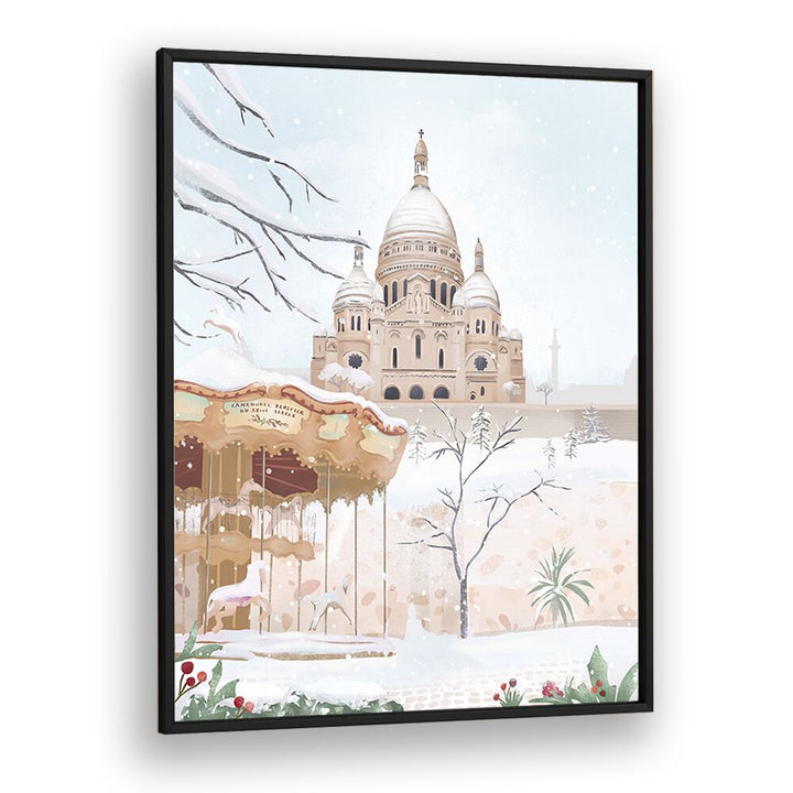 kitchen painting - WINTER IN PARIS BY PETRA LIDZE by Asianmonk