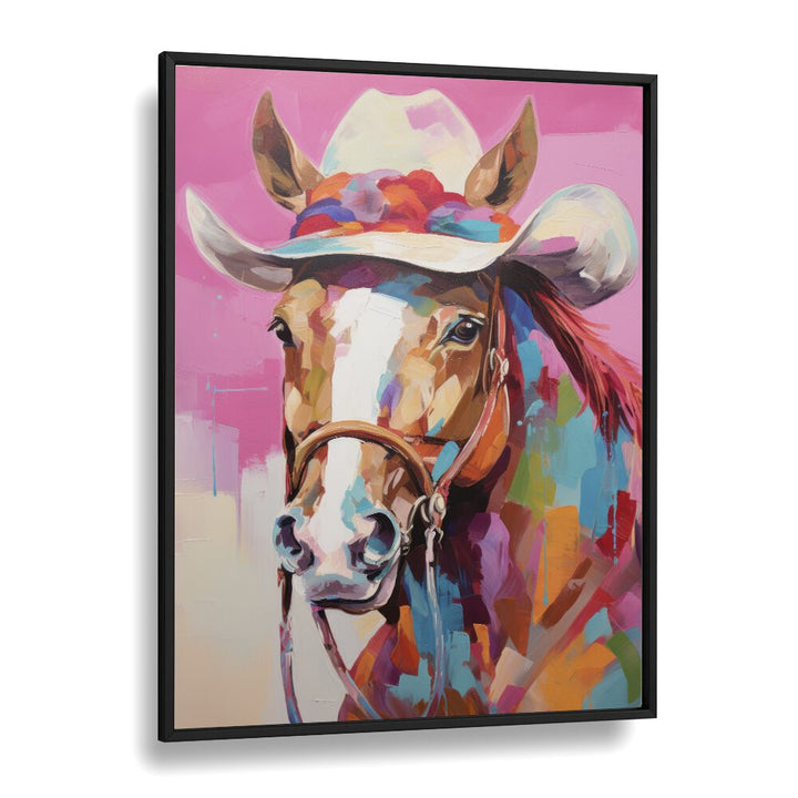 ANIMALS painting - PINK HORSE ILLUSTRATION by Asianmonk