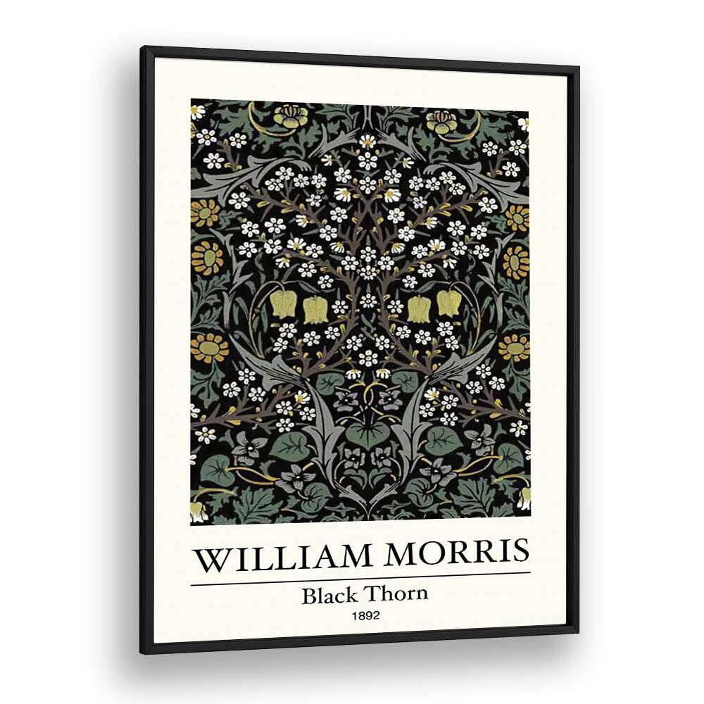 BLACKTHORN" BY WILLIAM MORRIS (1892): A TAPESTRY OF NATURE AND INTRICATE DESIGN