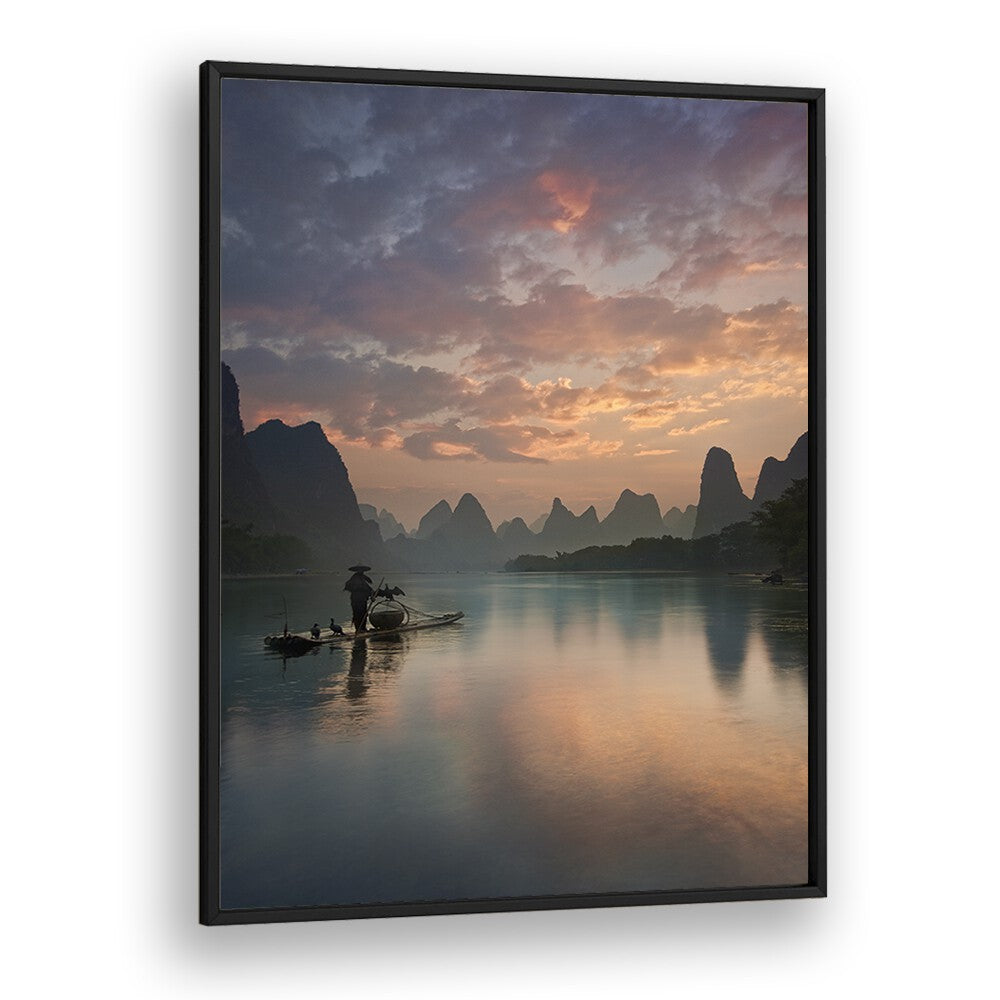 Christian Meermann painting - LI RIVER SUNRISE BY YAN ZHANG by Asianmonk