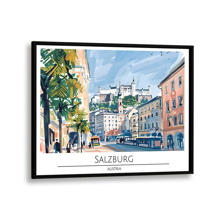 TRAVEL ART painting - SALZBURG CITY - AUSTRIA by Asianmonk